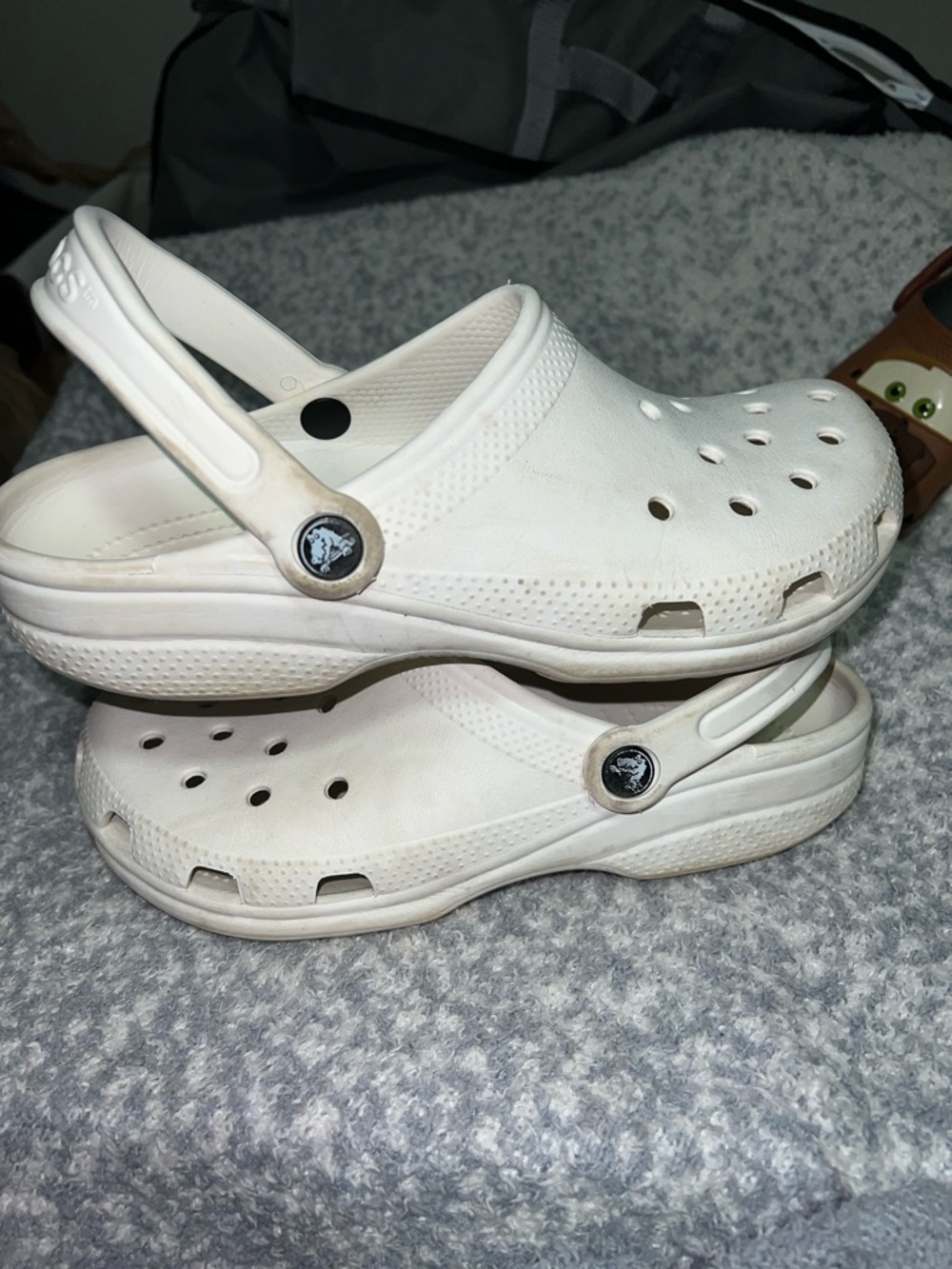 CROCS Unisex White Classic Clog M7 W9 - Picture 3 of 6